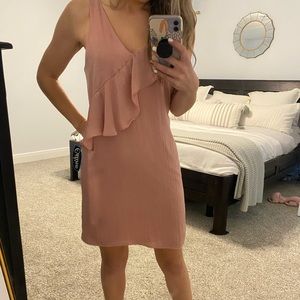 EVERLY SMALL PINK SATIN DRESS